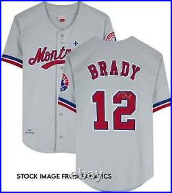 TOM BRADY Montreal Expos Autographed Mitchell & Ness Gray Authentic Jersey