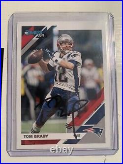 TOM BRADY On Card Auto 2019 Panini Donruss + COA