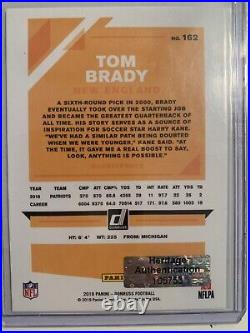 TOM BRADY On Card Auto 2019 Panini Donruss + COA