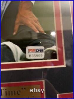 TOM BRADY PSA/DNA Signed Auto Framed Photo 1st Starting Season. Extremely RARE