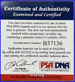 TOM BRADY PSA/DNA Signed Auto Framed Photo WithSports Card & Stamp
