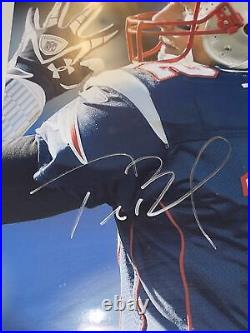 TOM BRADY Patriots Authentic Signed 11x 8 1/2 Framed Autographed Photograph