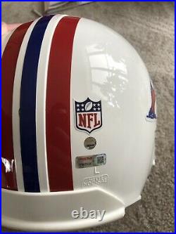 TOM BRADY SIGNED New England Patriots Throwback Helmet TRISTAR/STEINER