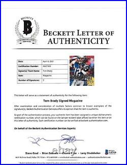 TOM BRADY Signed 2/13/02 SPORTS ILLUSTRATED Beckett BAS LOA (NO Label)