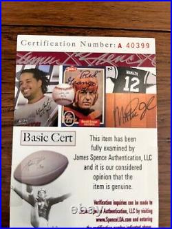 TOM BRADY Signed Autographed JSA certified 2002 Sports Illustrated AMAZING