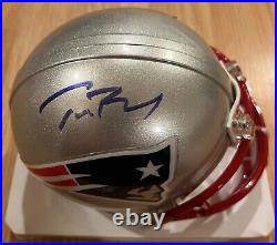 TOM BRADY Signed Autographed New England PATRIOTS Mini Helmet TRISTAR COA
