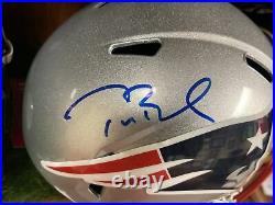 TOM BRADY Signed Riddell Speed Replica Full Size Helmet Tristar Authentic