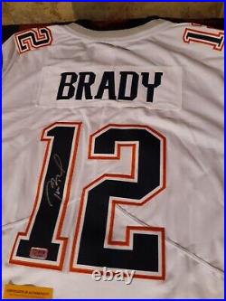 TOM BRADY THE GOAT Hand Signed NEW ENGLAND PATRIOTS NIKE on field JERSEY WithCOA