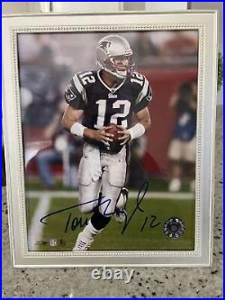 Tom Brady #12 Signed/Autographed 8x10 with COA And Medallion New England Patriots