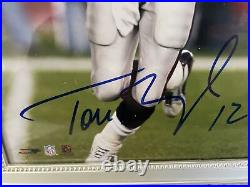 Tom Brady #12 Signed/Autographed 8x10 with COA And Medallion New England Patriots