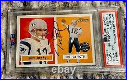 Tom Brady 2002 Topps Heritage Real One Autographs #HR-TB AUTO PSA 8.5 9? GOAT