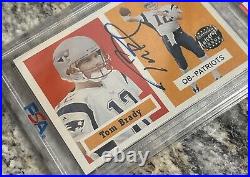 Tom Brady 2002 Topps Heritage Real One Autographs #HR-TB AUTO PSA 8.5 9? GOAT