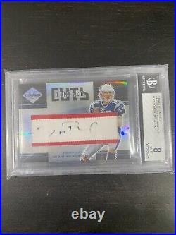 Tom Brady 2004 Leaf Limited Cuts Autograph Auto on Jersey LC-1 /50 BGS 8 Thick