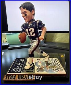 Tom Brady 2004 rare 14 autographed Signed bobblehead #2/50 NIB Will Not Relist