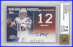 Tom Brady 2008 Topps NFL Dynasties Auto Autograph /25 Bgs 7.5 Patriots Rare 2568