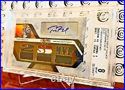 Tom Brady 2008 Topps Triple Threads Autographed Relics Gold 3C Patch #1/3 POP 1