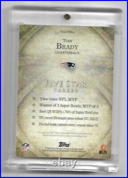 Tom Brady 2014 Topps Five Star On Card Autograph Patriots Buccaneers Auto Sp