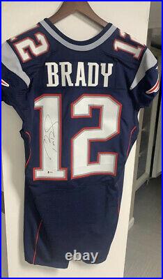 Tom Brady 2016 New England PATRIOTS Team ISSUED Autographed Jersey Beckett LOA