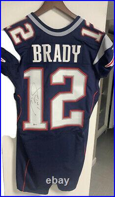 Tom Brady 2016 New England PATRIOTS Team ISSUED Autographed Jersey Beckett LOA