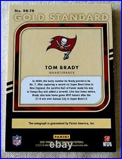 Tom Brady 2021 Gold Standard Auto #1/5! The Goat And One Of A Kind! Ring Bearer