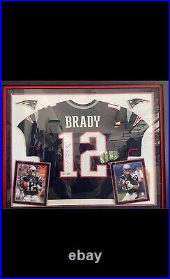 Tom Brady Authentic Signed Navy Blue Nike Elite Patriots Framed Jersey Fanatics