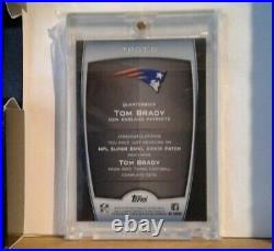 Tom Brady Auto 2010 Super Bowl Patch 2006 Game Worn Die Cut Orange Sp#/199 5 Lot