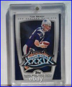Tom Brady Auto 2010 Super Bowl Patch 2006 Game Worn Die Cut Orange Sp#/199 5 Lot