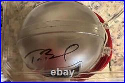 Tom Brady Autograph Mini Helmet Mounted Memories C80644709 Autograped Patriots