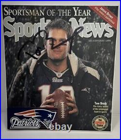 Tom Brady AutographedSportsman Of The Yearin Person Autograph