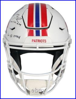 Tom Brady Autographed 2000 Pick #199 6x Champ SpeedFlex Helmet Fanatics LE 12