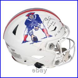 Tom Brady Autographed 2000 Pick #199 6x Champ SpeedFlex Helmet Fanatics LE 6/12