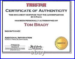 Tom Brady Autographed 8x10 SB XXXVIII Photograph WithCOA