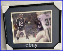 Tom Brady Autographed 8x10 Snow Bowl Framed and Matted