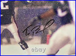Tom Brady Autographed 8x10 Snow Bowl Framed and Matted