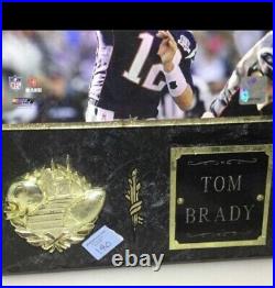 Tom Brady Autographed Authenticated, Patriots Wall Plaque! GOAT