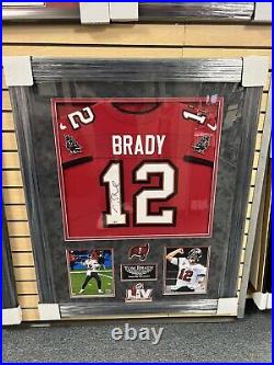 Tom Brady Autographed Buccaneers Framed Jersey