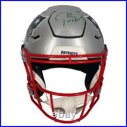 Tom Brady Autographed (Green) Authentic Patriots SpeedFlex Helmet Fanatics LE 12