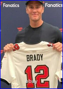 Tom Brady Autographed Jersey Tampa Buccaneers TB12 Fanatics Nike COA Framed 1-25