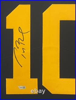 Tom Brady Autographed Michigan Wolverines Framed Navy Limited Jersey Fanatics