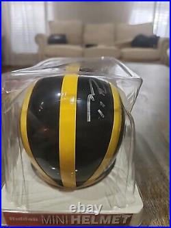 Tom Brady Autographed Mini Helmet With COA