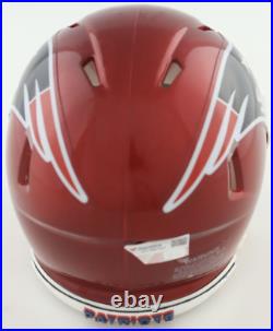 Tom Brady Autographed NE Patriots Flash Speed Mini Helmet with Visor Fanatics