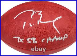 Tom Brady Autographed NFL Football Buccaneers 7x Sb Champ Fanatics 202365