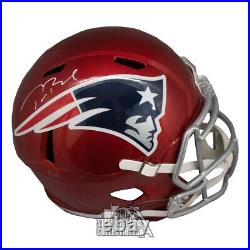 Tom Brady Autographed New England Flash Full Size Football Helmet Fanatics