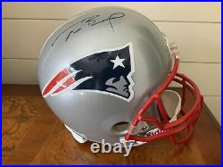 Tom Brady Autographed New England Patriots Authentic Replica Riddell Helmet -COA