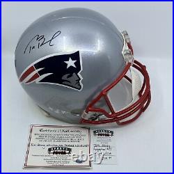 Tom Brady Autographed New England Patriots NFL Full Size Replica Helmet with COA