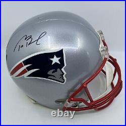 Tom Brady Autographed New England Patriots NFL Full Size Replica Helmet with COA