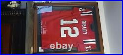Tom Brady Autographed New England Patriots Nike Red Football Jersey-Fanatics LOA