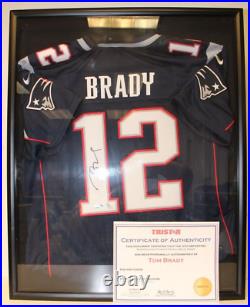 Tom Brady Autographed New England Patriots Replica Blue Jersey withTRISTAR CoA