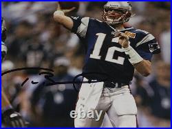 Tom Brady Autographed New England Patriots Signed 8x10 Photo Mounted Memories