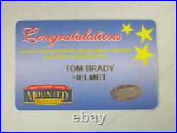 Tom Brady Autographed New England Patriots Signed FS Football Helmet Mounted Mem